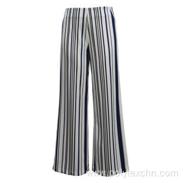Ladies Pants Knit Trousers Print Ponte